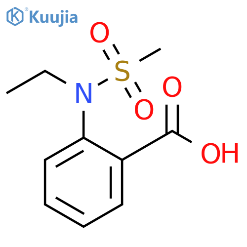 2-(N-ethylmethanesulfonamido)benzoic acid structure
