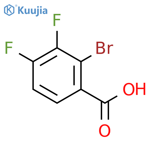 2-Bromo-3,4-difluorobenzoic acid structure
