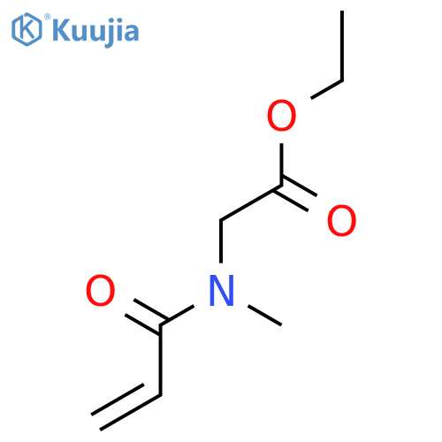Glycine, N-methyl-N-(1-oxo-2-propenyl)-, ethyl ester structure