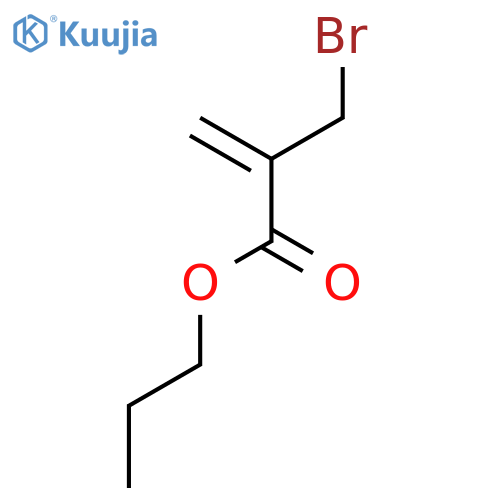 2-Propenoic acid, 2-(bromomethyl)-, propyl ester structure