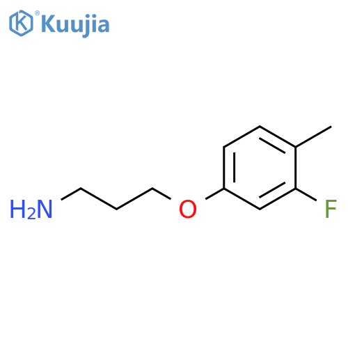 3-(3-fluoro-4-methylphenoxy)propan-1-amine structure