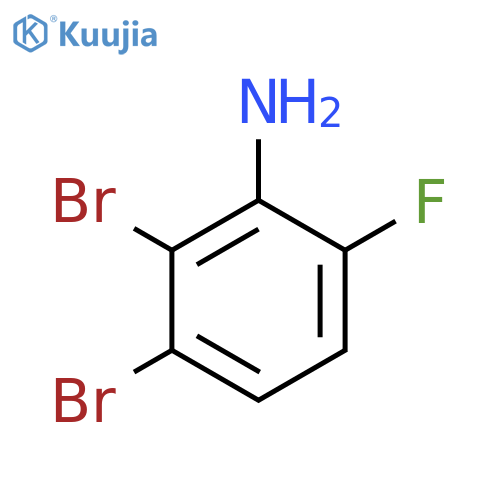 2,3-Dibromo-6-fluoroaniline structure
