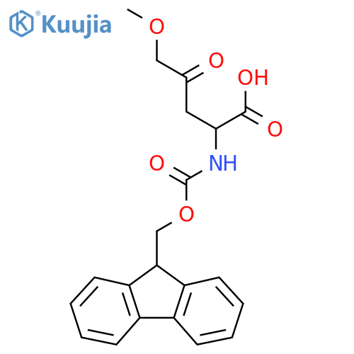 2-({(9H-fluoren-9-yl)methoxycarbonyl}amino)-5-methoxy-4-oxopentanoic acid structure