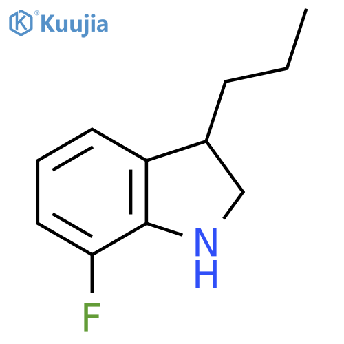 7-fluoro-3-propyl-2,3-dihydro-1H-indole structure