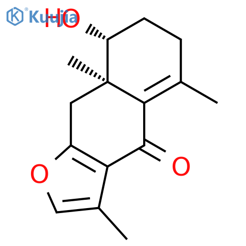 Naphtho[2,3-b]furan-4(6H)-one,7,8,8a,9-tetrahydro-8-hydroxy-3,5,8a-trimethyl-, (8S,8aS)- structure