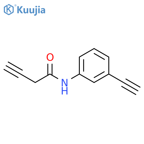3-Butynamide, N-(3-ethynylphenyl)- structure