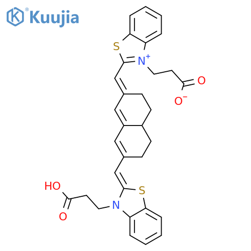 Benzothiazolium,3-(2-carboxyethyl)-2-[[7-[[3-(2-carboxyethyl)-2(3H)-benzothiazolylidene]methyl]-4,4a,5,6-tetrahydro-2(3H)-naphthalenylidene]methyl]-,inner salt structure