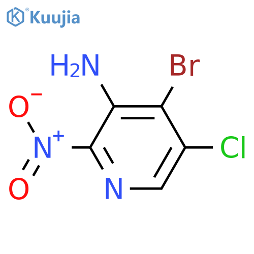 4-bromo-5-chloro-2-nitro-pyridin-3-amine structure