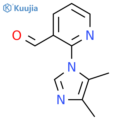 2-(4,5-Dimethyl-1H-imidazol-1-yl)pyridine-3-carbaldehyde structure