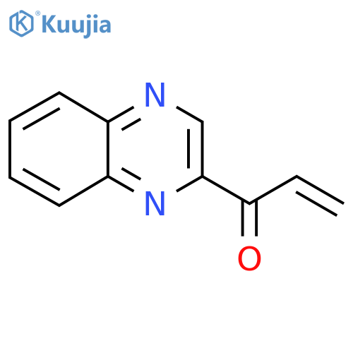1-(quinoxalin-2-yl)prop-2-en-1-one structure