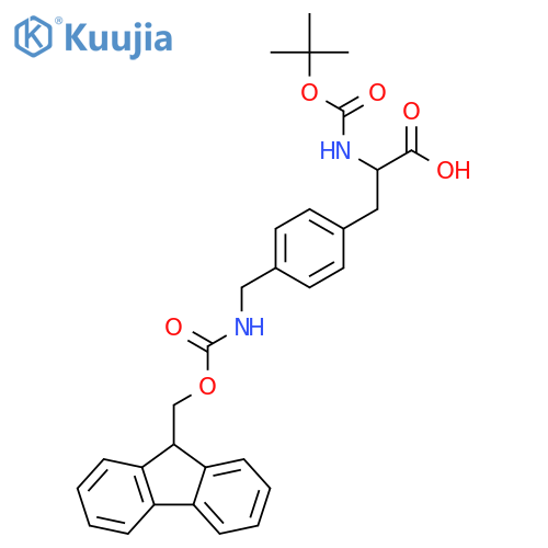 N-Boc-4-(Fmoc-amino)methyl-L-phenylalanine structure