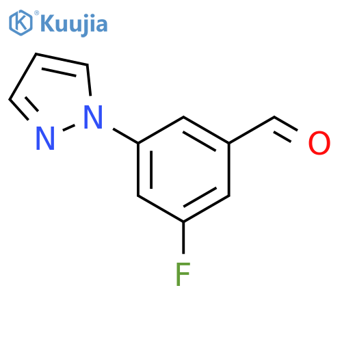 3-Fluoro-5-(1H-pyrazol-1-yl)benzaldehyde structure