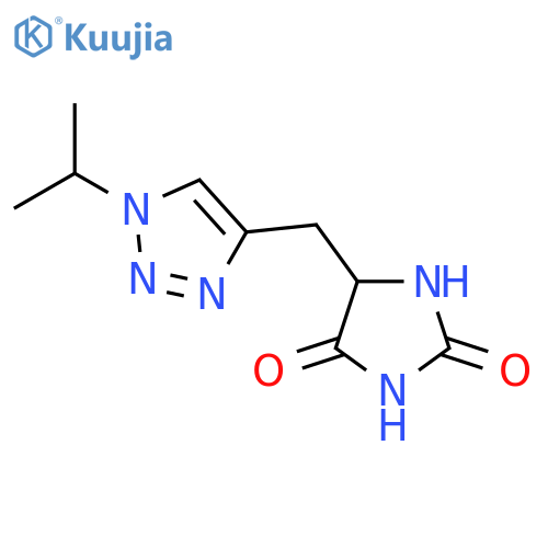 5-{1-(propan-2-yl)-1H-1,2,3-triazol-4-ylmethyl}imidazolidine-2,4-dione structure