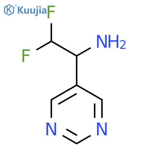 2,2-difluoro-1-(pyrimidin-5-yl)ethan-1-amine structure