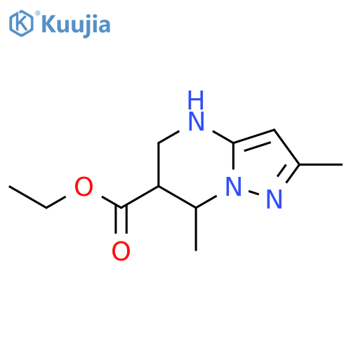 ethyl 2,7-dimethyl-4H,5H,6H,7H-pyrazolo1,5-apyrimidine-6-carboxylate structure