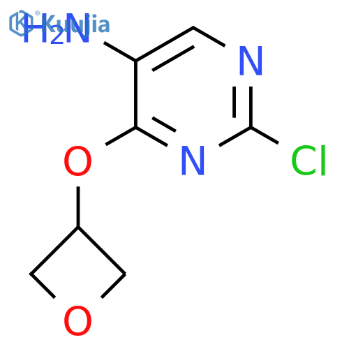 2-Chloro-4-(oxetan-3-yloxy)pyrimidin-5-amine structure