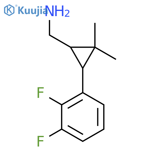 3-(2,3-difluorophenyl)-2,2-dimethylcyclopropylmethanamine structure