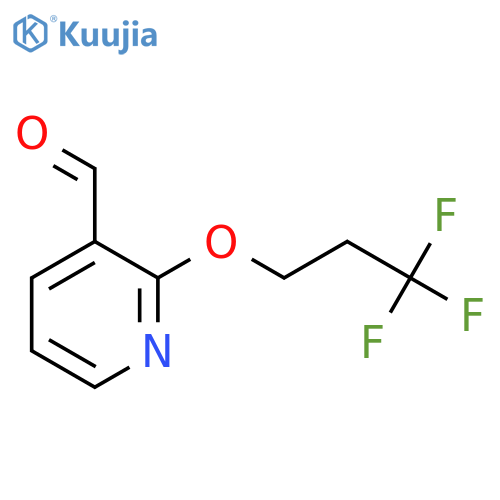 2-(3,3,3-trifluoropropoxy)pyridine-3-carbaldehyde structure