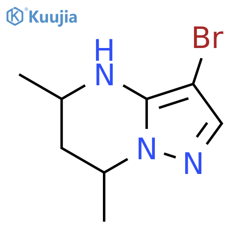 3-bromo-5,7-dimethyl-4H,5H,6H,7H-pyrazolo1,5-apyrimidine structure