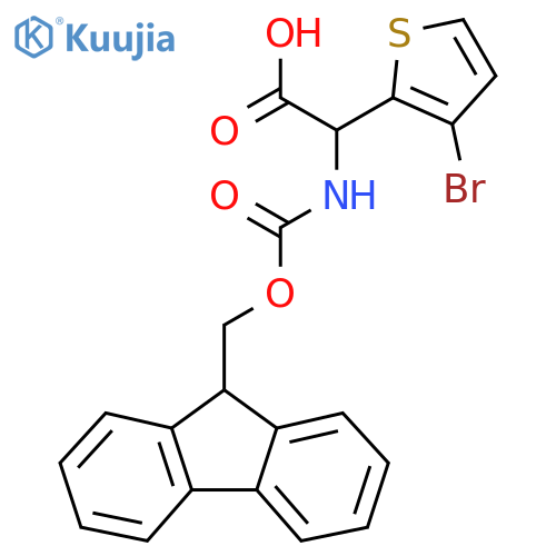 2-Thiopheneacetic acid, 3-bromo-α-[[(9H-fluoren-9-ylmethoxy)carbonyl]amino]- structure