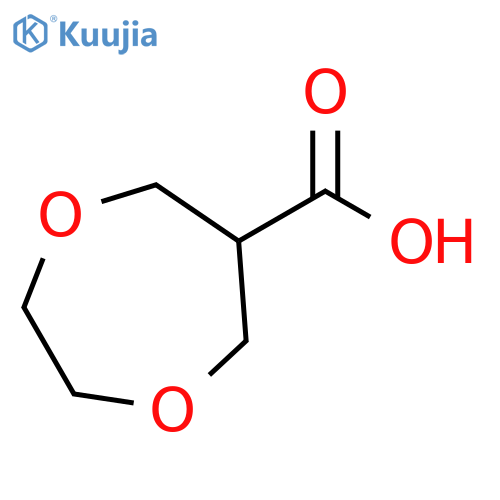 1,4-Dioxepane-6-carboxylic acid structure