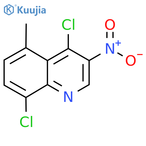 4,8-Dichloro-5-methyl-3-nitroquinoline structure