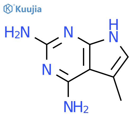5-methyl-7H-pyrrolo2,3-dpyrimidine-2,4-diamine structure