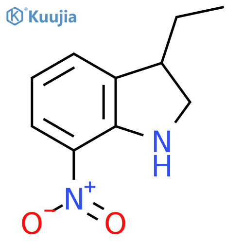 3-ethyl-7-nitro-2,3-dihydro-1H-indole structure