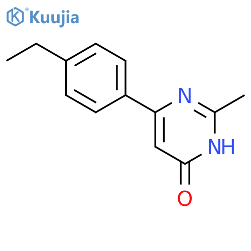 6-(4-ethylphenyl)-2-methylpyrimidin-4-ol structure