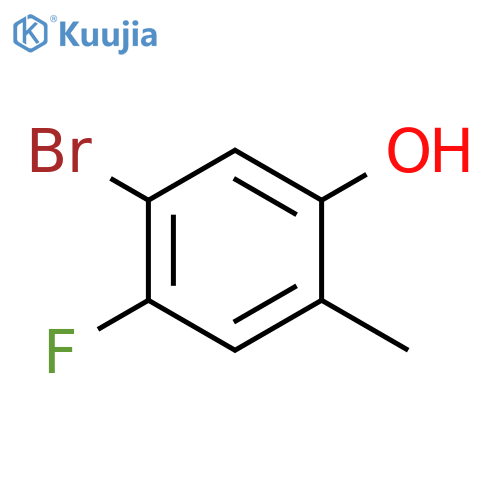 5-bromo-4-fluoro-2-methylphenol structure
