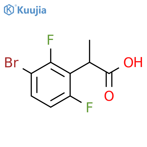 2-(3-bromo-2,6-difluorophenyl)propanoic acid structure