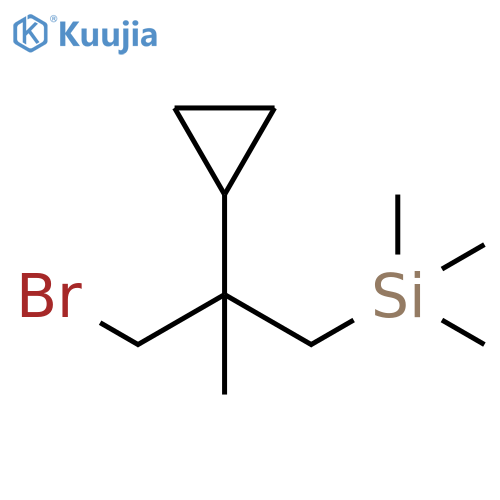 Cyclopropane, [1-(bromomethyl)-1-methyl-2-(trimethylsilyl)ethyl]- structure
