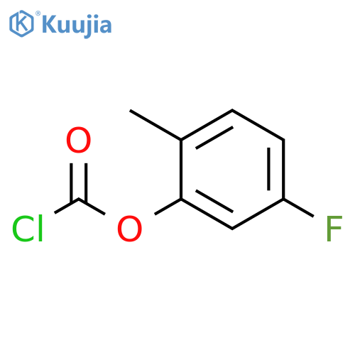5-fluoro-2-methylphenyl chloroformate structure