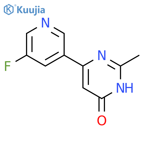 6-(5-fluoropyridin-3-yl)-2-methylpyrimidin-4-ol structure