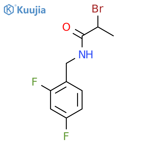 2-Bromo-N-(2,4-difluorobenzyl)propanamide structure