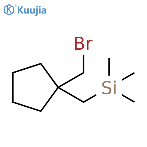 Cyclopentane, 1-(bromomethyl)-1-[(trimethylsilyl)methyl]- structure