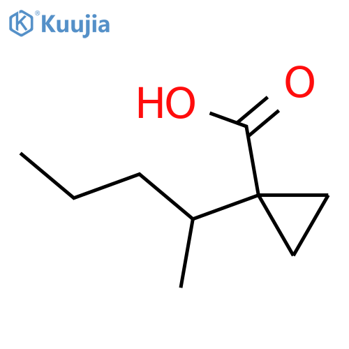 1-(pentan-2-yl)cyclopropane-1-carboxylic acid structure