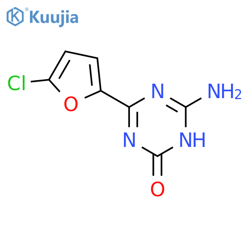1,3,5-Triazin-2(1H)-one, 6-amino-4-(5-chloro-2-furanyl)- structure
