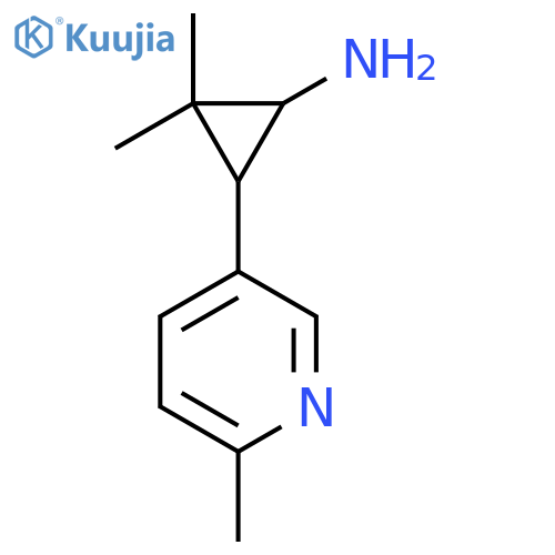 2,2-dimethyl-3-(6-methylpyridin-3-yl)cyclopropan-1-amine structure