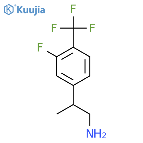 2-3-fluoro-4-(trifluoromethyl)phenylpropan-1-amine structure