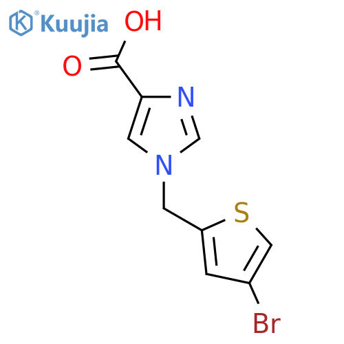 1-((4-Bromothiophen-2-yl)methyl)-1H-imidazole-4-carboxylic acid structure
