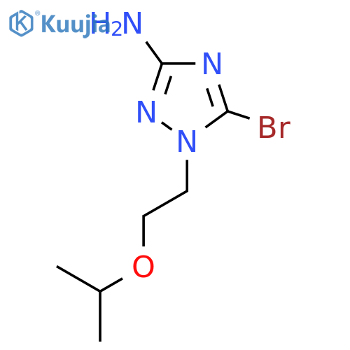 5-bromo-1-2-(propan-2-yloxy)ethyl-1H-1,2,4-triazol-3-amine structure