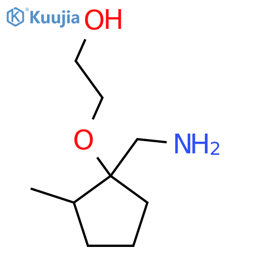 2-{1-(aminomethyl)-2-methylcyclopentyloxy}ethan-1-ol structure