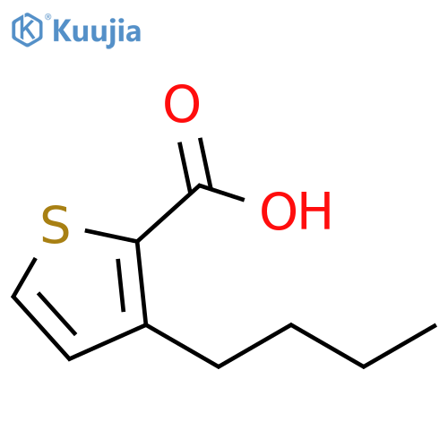 3-Butyl-2-thiophenecarboxylic acid structure
