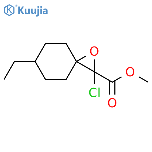 1-Oxaspiro[2.5]octane-2-carboxylic acid, 2-chloro-6-ethyl-, methyl ester structure