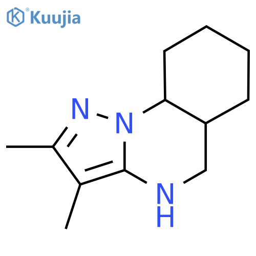 2,3-dimethyl-4H,5H,5aH,6H,7H,8H,9H,9aH-pyrazolo1,5-aquinazoline structure