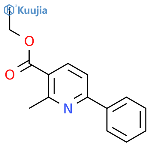 Ethyl2-methyl-6-phenylpyridine-3-carboxylate structure