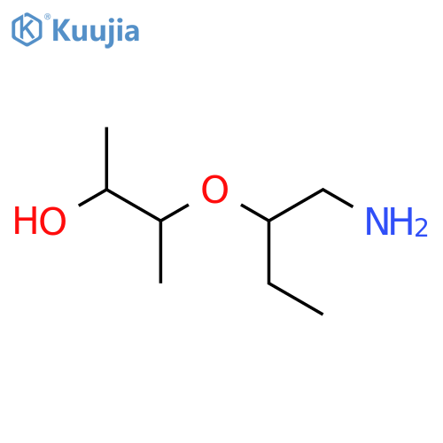 3-(1-aminobutan-2-yl)oxybutan-2-ol structure