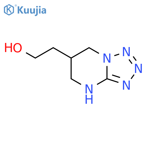 2-{4H,5H,6H,7H-1,2,3,4tetrazolo1,5-apyrimidin-6-yl}ethan-1-ol structure