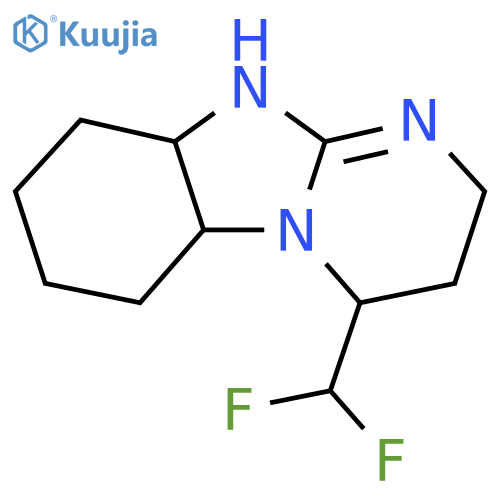13-(difluoromethyl)-1,8,10-triazatricyclo7.4.0.0,2,7tridec-8-ene structure